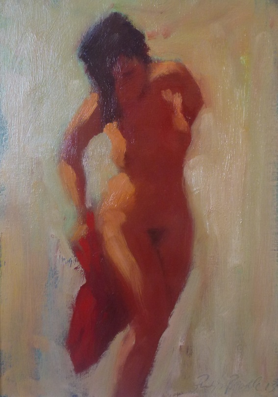 Phiip Beadle | Red Towel 1 | Oil | McAtamney Gallery | Geraldine |NZ